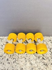 Vintage 1970s Roller Skate Wheels & Trucks Yellow OBO