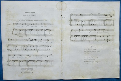 Romance chant piano partition - romance,
