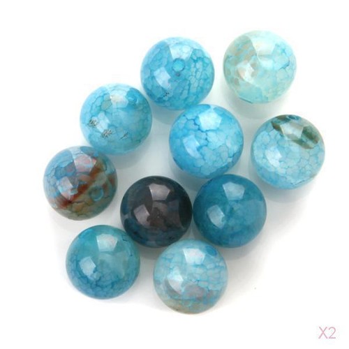 12mm agate feu rondes - 12mm,