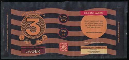 Beer label locks brewing - label, 3