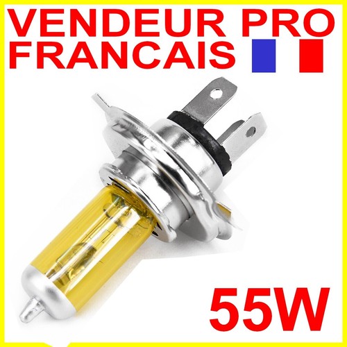 Ampoule lampe 55w jaune - h4,