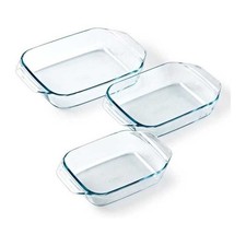 Lot de 3 plats a four - PYREX