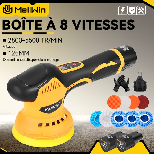 12v 125mm polisseuse - 125mm, voiture
