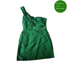 Robe Motifs Cérémonie Vert Émeraude Taffetas Taille 44 IT APPARMCAMM