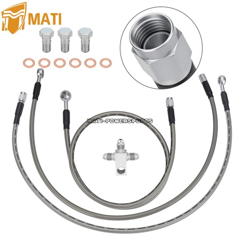 Front brake hose lines - front,