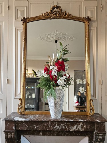 Miroir cheminée louis - cheminée,