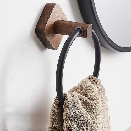 Porte serviettes face - porte-serviettes, bois