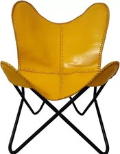 Chaise Accent En Cuir Vintage