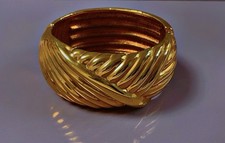Vintage bracelet plaqué manchette jonc bracelet couture vintage cuff bracelet