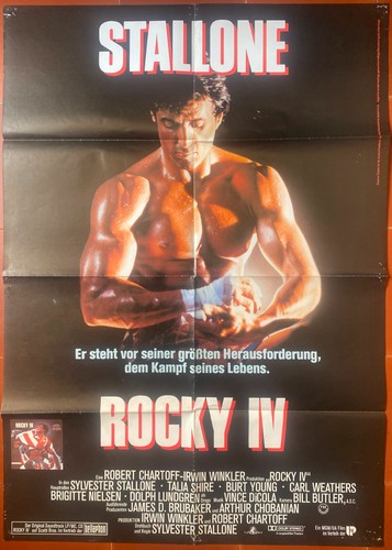 Affiche allemande rocky - rocky, iv