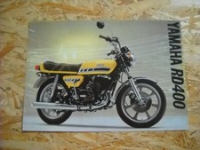 CATALOGUE BROCHURE MOTOS YAMAHA RD400 + GAMME 1977