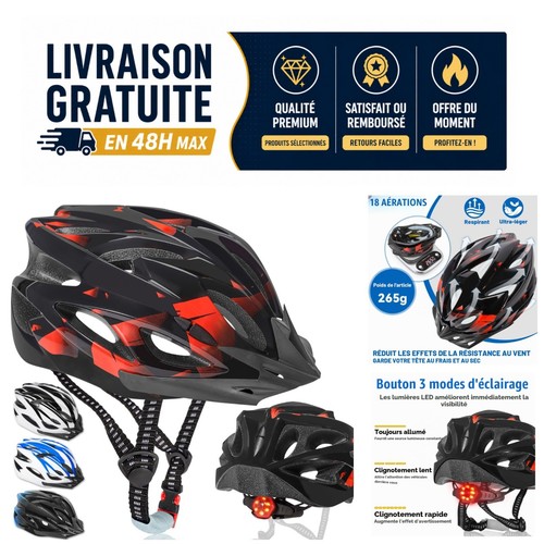 Casque vélo adulte led - vélo,