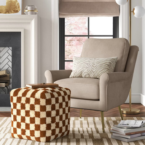 Checkerboard pouf - checkerboard,