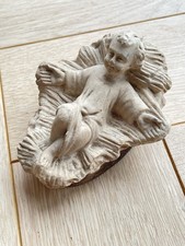 Ancien Santon en plâtre cru - Jésus - Crèche - Pieraccini ?