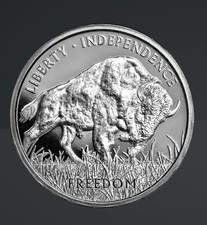 1 oz PAMP Silver Buffalo Round .999 Fine Liberty Independence Freedom in Capsule
