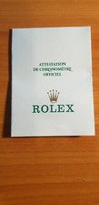 vintage Rolex Garantie/Attest. de Chronometre french blanc Ref:564.00.100.12.87