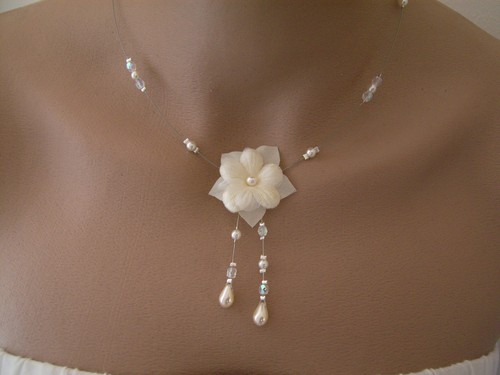 Collier ivoire beige - collier, ivoire/beige
