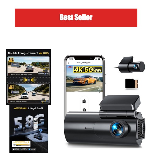 Gku dashcam avant - dashcam,