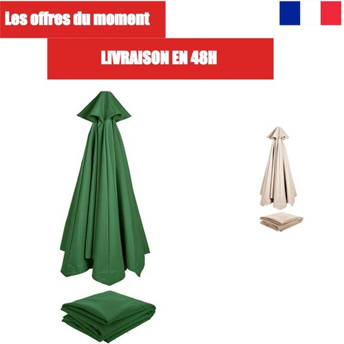 Parasol jardin 0m vert - 3.0m,