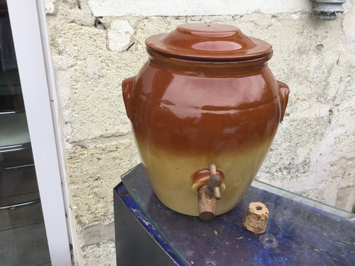 Vinaigrier grès émaillé - vinaigrier,
