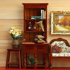 Bibliothèque Miniature En Bois Pour Maison De Poupée à L'échelle 1:12,