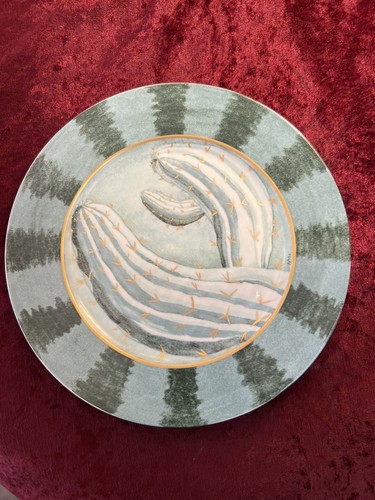 Assiette cactus porcelaine - assiette,