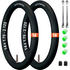 Lot de 14 chambres à air 1,75-2,125 AV 40 mm pour vélo et remorque de vélo 14...