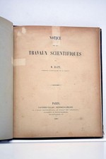 LIVRE ANCIEN HATT NOTICE TRAVAUX SCIENTIFIQUES EXPEDITIONS 1885