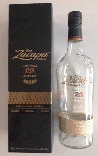Bouteille vide rhum zacapa - rhum, "zacapa"