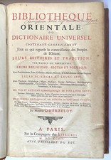 Livre ancien - Herbelot -
