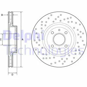 Disque frein ventilé - disque,