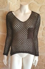 Haut ajouré noir neuf Talia