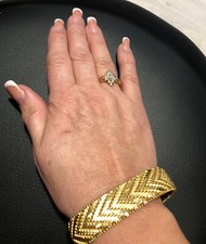 Superbe  bracelet plaqué or 