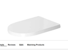 NEW Duravit 0020190000 #128 ME by Starck Elongated Closed-Front Toilet Seat with