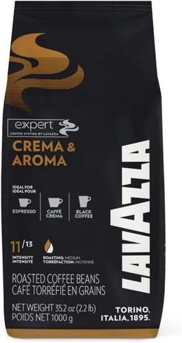 Café grains lavazza crema - café,