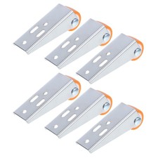 Lot de 6 roulettes pour portail en bois - Support anti-affaissement en de