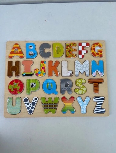 Puzzle alphabet bois - en, –
