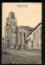 CPA Cercueil, L´Eglise 1915 