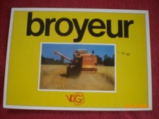 ADVERTISING BROCHURE CRUSHER FOR COMBINE HARVESTERS VDG