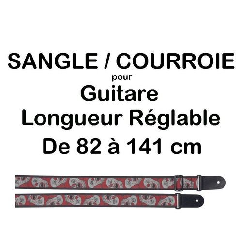 Sangle guitare nylon tisse - sangle,