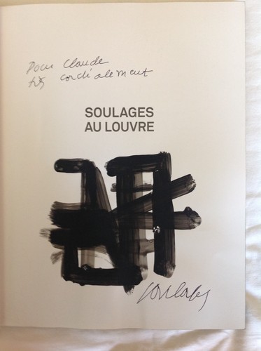 Pierre soulages gouache signé - gouache,