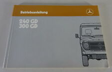 Operating Instructions Mercedes-Benz G-Model W460 240 GD/300 GD status 05/1986