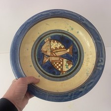 Grand plat CERAMIQUE vallauris ? décor au Poisson