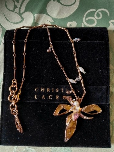 Collier libellule christian - collier,