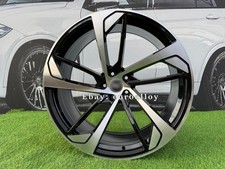 4X R20 Pouce 5x112 RS5 Style Noir Poli Roues : Pour Audi A5 A6 A8 Q5 Q7