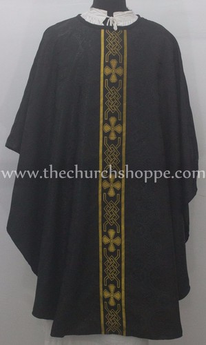 Neuf blackchasuble clergé - blackchasuble,