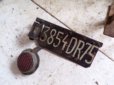 rare plaque sur porte bagage +