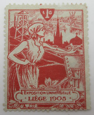 VIGNETTE BELGIQUE - EXPOSITION UNIVERSELLE LIEGE 1905 - NEUVE SANS GOMME