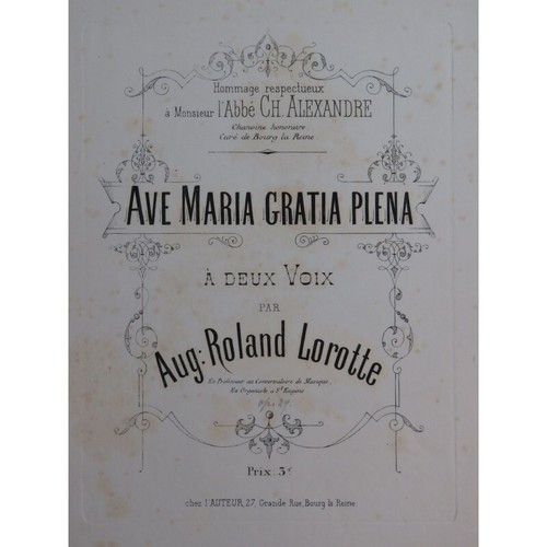 Roland lorotte aug ave maria - roland,