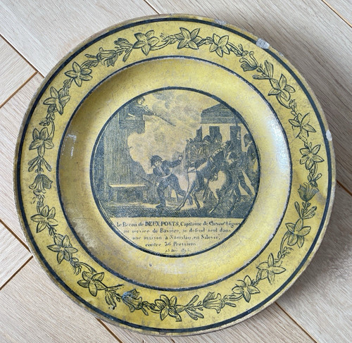 Assiette parlante faïence - parlante,